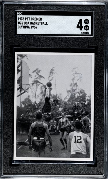 1936 Pet Cremer USA Basketball 1936 Olympic Games