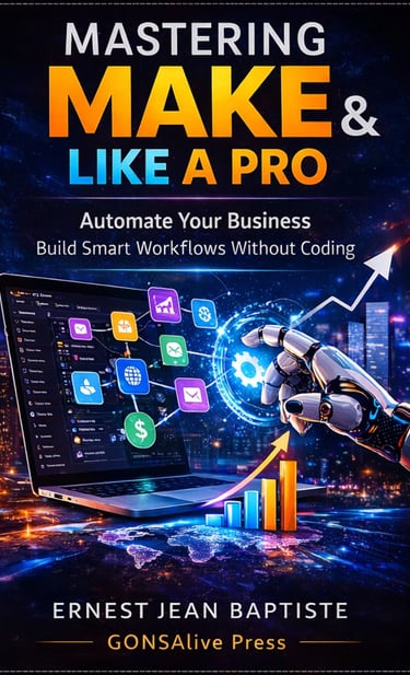 Mastering Make Like a Pro book cover by Ernest Jean Baptiste