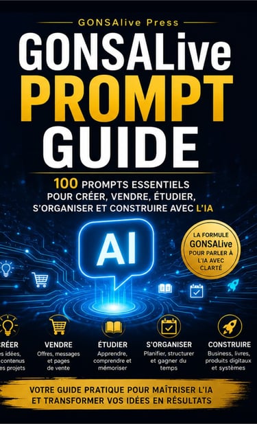 GONSAlive Prompt Guide book cover by Ernest Jean Baptiste