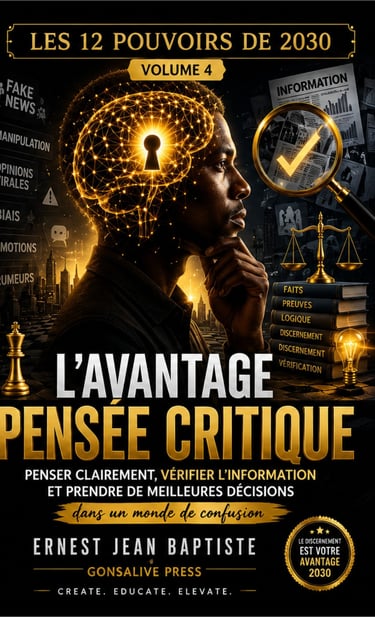 L’Avantage Pensée Critique book cover by Ernest Jean Baptiste
