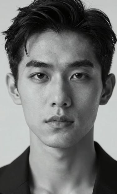 A striking close-up fashion portrait showing ultra-realistic textures and professional studio lighting. The color profile is modern and sleek, blending #98C1D9 highlights with #1A202C depth. The image represents the cutting edge of digital studio photography.