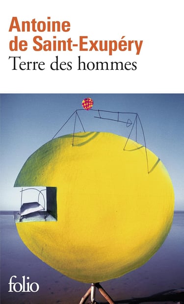 Première de couverture du roman d'Antoine de Saint-Exupéry Terre des hommes