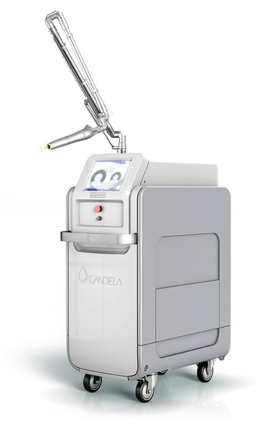 Candela laser machine on a white background