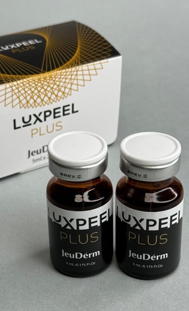 a couple of bottles of Luxpeel from Jeudérm
