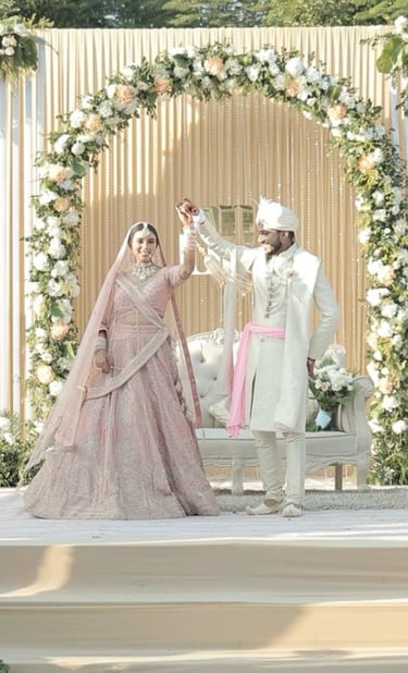"Complete wedding décor services including Haldi, Mehendi, Sangeet, and Reception"