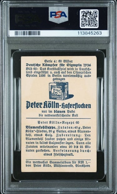 1936 Rare German European Hitler Olympics card