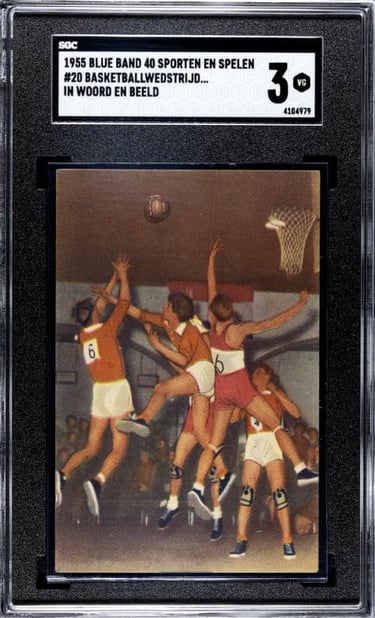 Vintage Dutch Basketball card Holland Luxemburg