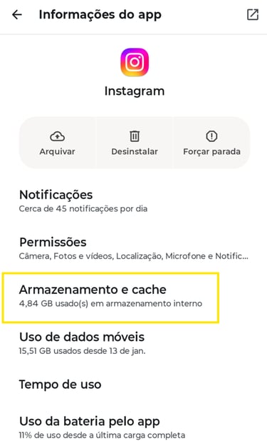 Armazenamento e Cache