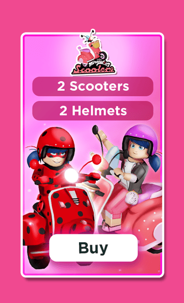Miraculous Ladybug Roblox in-game pack banner