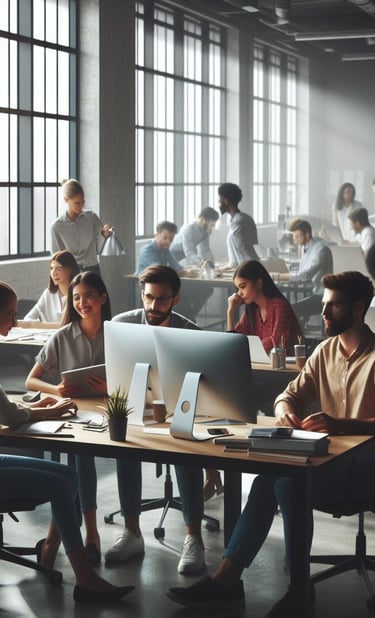 oficina y ordenadores