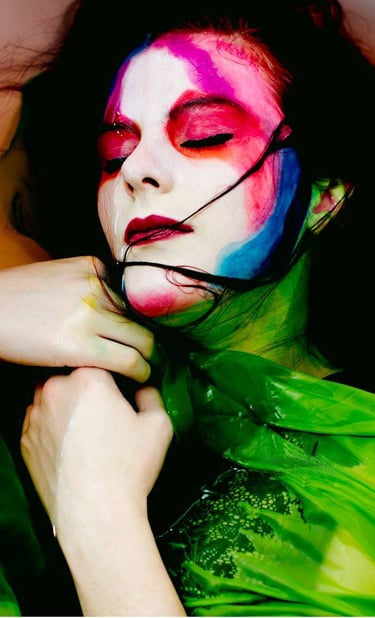 high fashion hair and makeup inspired by Vogue editorials