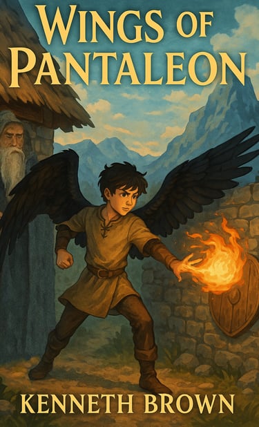 The Stolen Wings of Pantaleon have Kestrel in hiding and learning to use his newfound capabilities..