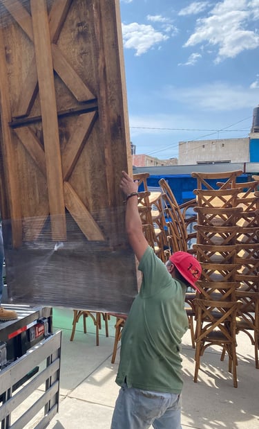 TABLON PLEGABLE DE MADERA FIESTAS DEL SOL