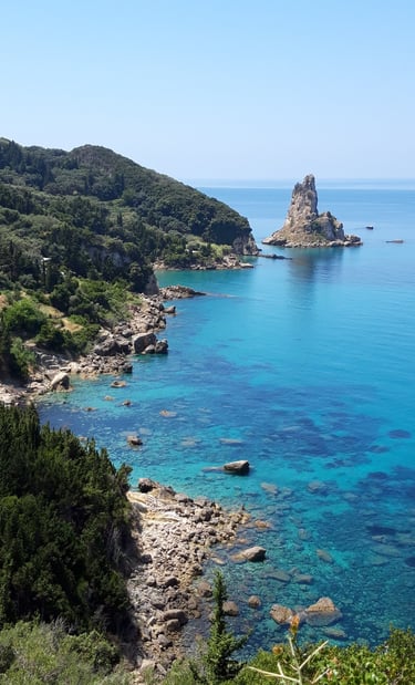 Walk to Agios Gordios Beach Corfu Villa Olivia Pentati