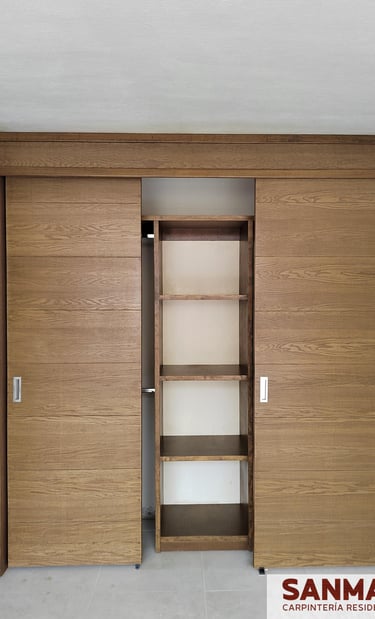 closet de madera fraccionamiento