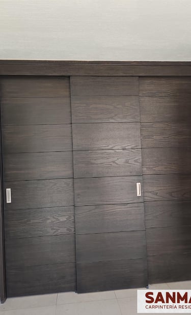 closet de madera fraccionamiento