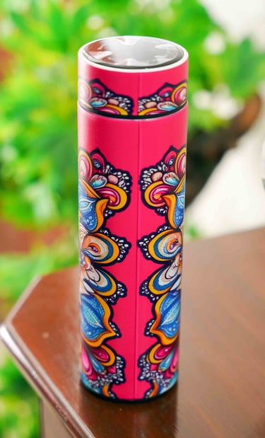 custom water bottle back