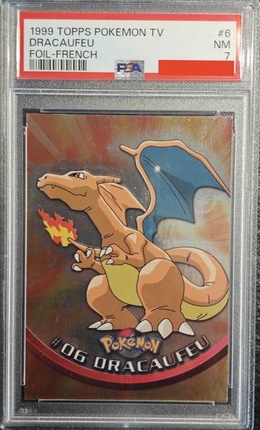 Dracaufeu foil topps série1 PSA 7