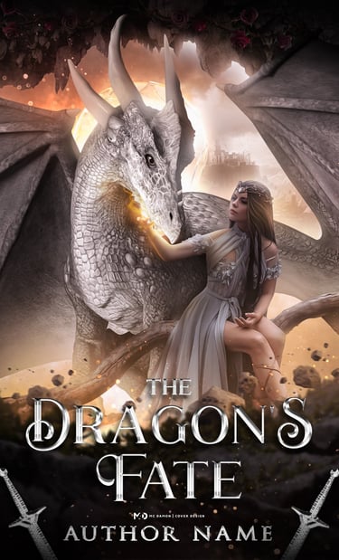 premade dragon book cover by mc damon