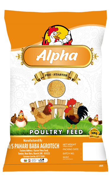 Pre-starter poultry feed for chick health