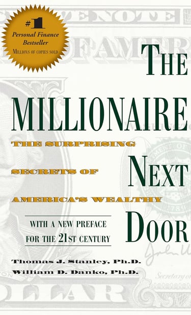 a book cover of the book the millionaire next door