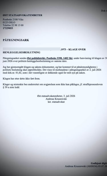 Fredrikstad Police, Østfold police, Salah Al Saadi candidate, Blackmail, Extortion, Linda Tengesdal