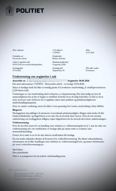 Fredrikstad Police, Østfold police, Salah Al Saadi candidate, Blackmail, Extortion, Linda Tengesdal