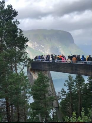 Discover the beautiful Norwegian countryside .