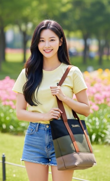 SIGNIGIRL dengan tote bag SIGNIFO tema Harmoni Alam.