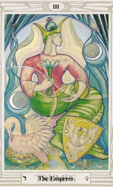Imperatrice Tarocchi di Thoth di Aleister Crowley