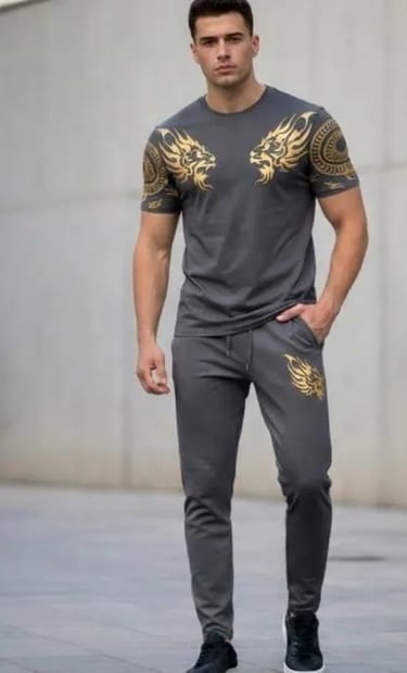 Grey Lion Tracksuit for men