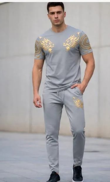 Silver Lion Tracksuit for men 