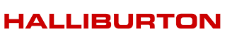 Red Halliburton company logo in bold capital letters on a white background.