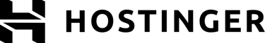 hostinger der hoster in schwarz das logo