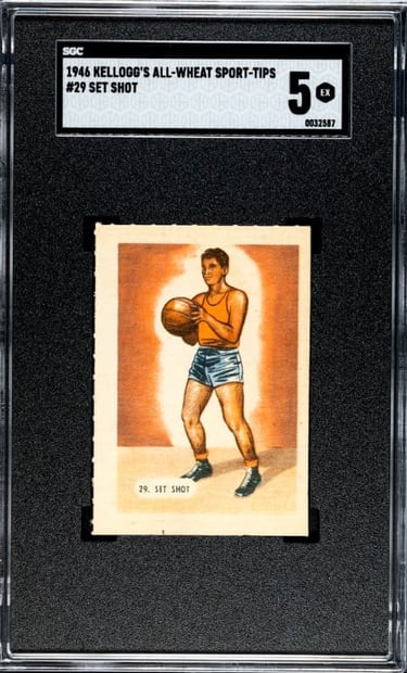 Vintage Kellogg's Basketball Card