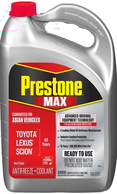 Prestone® MAX Asian Vehicles (Red) Antifreeze+Coolant