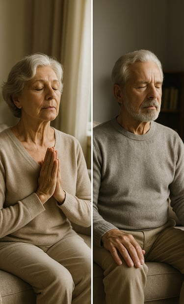 pernafasan, warga emas 60+, relaksasi, tidur berkualiti, kesihatan mental, gaya hidup sihat, teknik