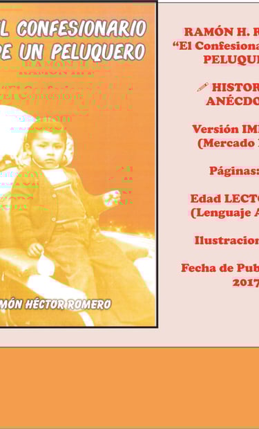 Imagen de Fondo: Tapa del Libro "El Confesionario de un Peluquero" del Escritor Ramón H. Romero