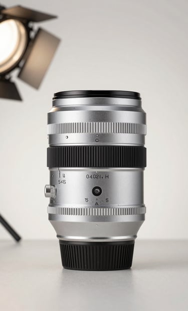 Still life product photography of a luxury item, elegant and clear composition, lit with soft studio lights, light silver grey and soft off-white background.