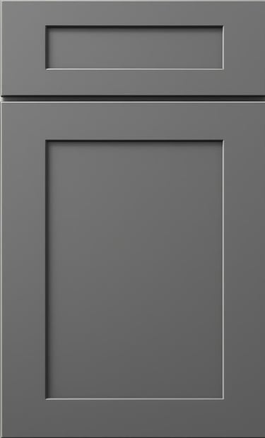 Dark grey kitchen cabinet door