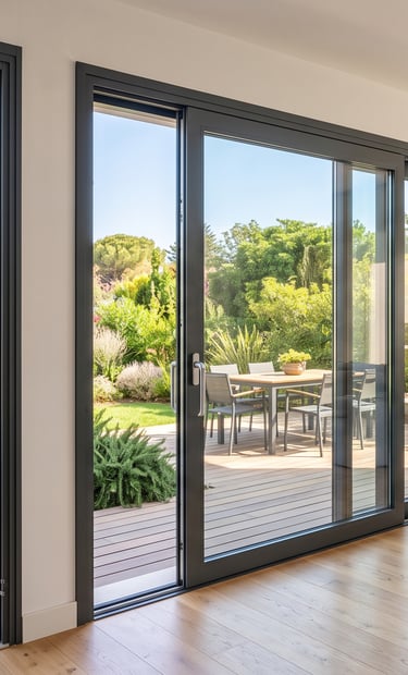 Carpintería de aluminio con rotura de puente térmico en vivienda, Murcia