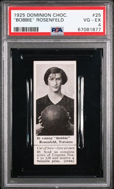 1925 Dominion Chocolate V31 #25 Fanny Bobbie Rosenfeld Basketball Card