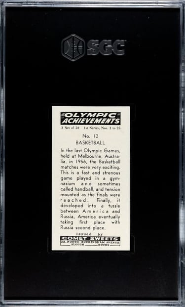 Vintage English Basketball Card