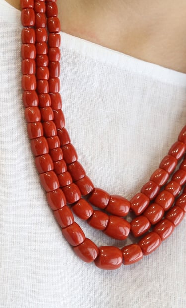 coral necklaces