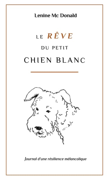 Couverture du livre le rêve du petit chien blanc