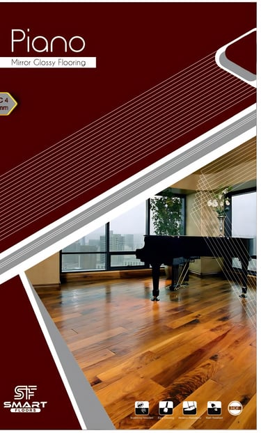 Piano Mirror Glossy Laminate Flooring