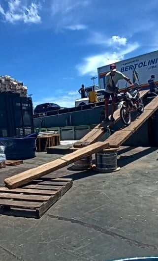 a man riding a ramp on a ramp