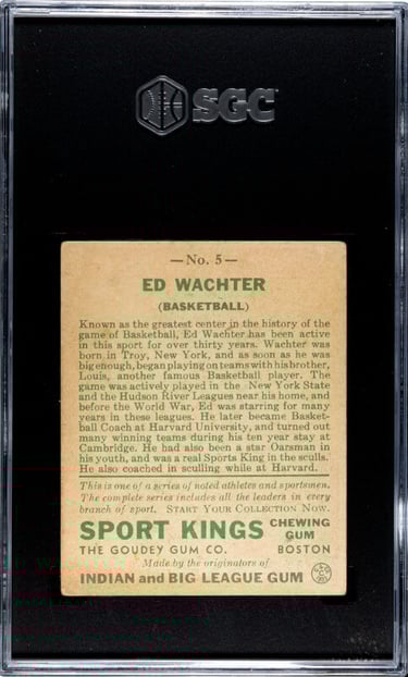 Ed Wachter Sport Kings Basketball Card