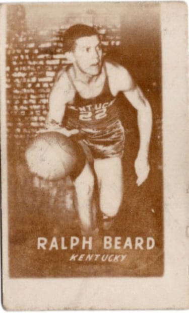 1948 Topps Ralph Beard Magic Photos Basketball Thrills Card