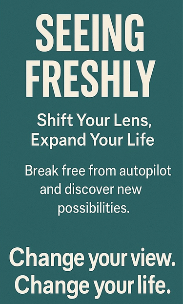 a poster with a quote about seeing yourself